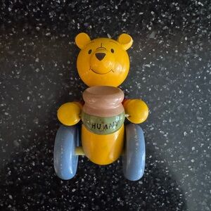 Classic Yellow Pooh Bear Push Toy